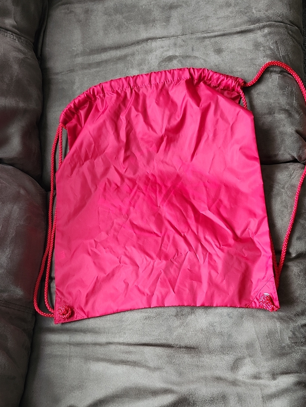 Drawstring Gym Bag - Red - Picture 2 of 2